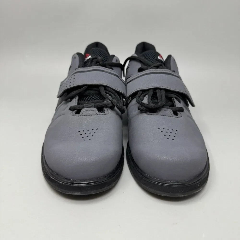 Reebok Lifter PR 22mm Men's Cross Trainer Gray Weightlifting Shoes 9.5 BD2631